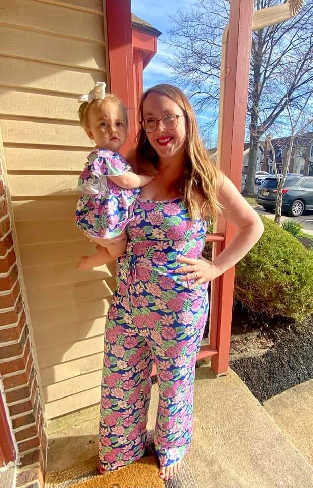 Mommy and best sale daughter matching rompers